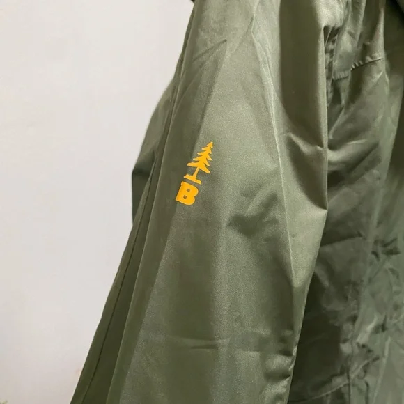 Bass Outdoor Firebird Trail Rain Jacket Green Size Large NWT - Picture 5 of 11